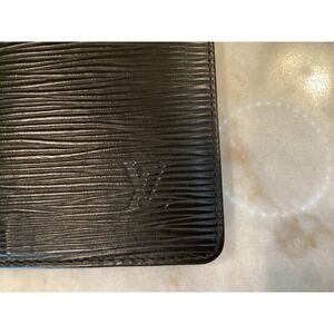 Louis Vuitton Epi Leather Long Wallet‎ Card Holder Black